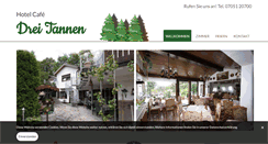 Desktop Screenshot of hotel-cafe-drei-tannen.de